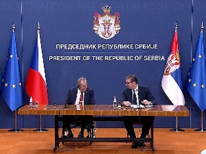 Češki predsednik Zeman u poseti Beogradu